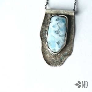 larimar wisior w srebrze