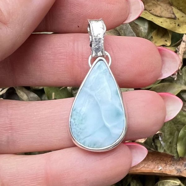 Larimar kropla wisior