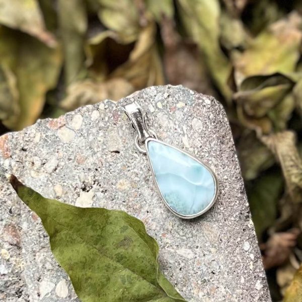 Larimar kropla wisior
