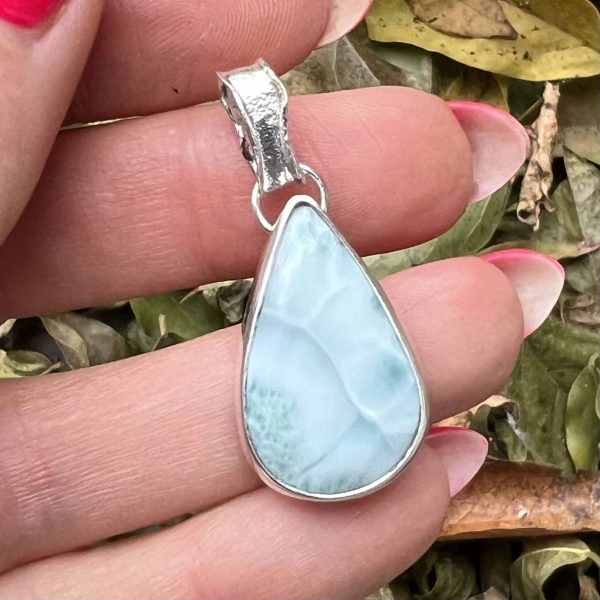 Larimar kropla wisior