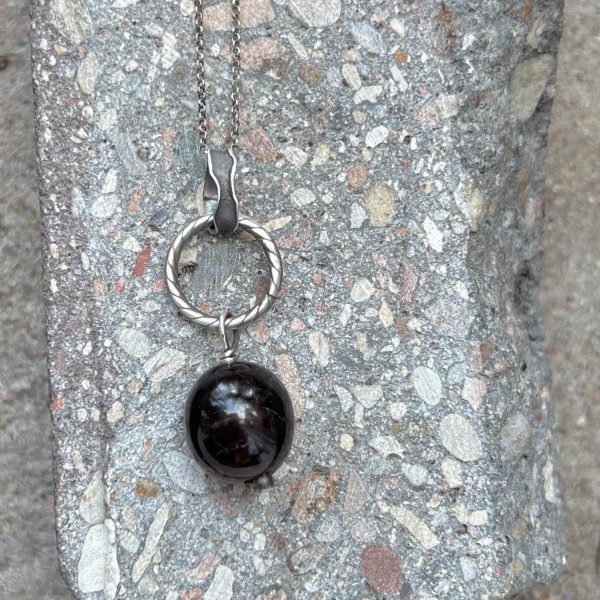 Granat naturalny naszyjnik