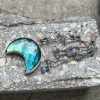 Lunula z labradorytem niebieskim