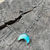Lunula z labradorytem niebieskim