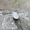 Kamień księżycowy pierścień owal