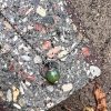 Lunula zielony agat