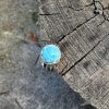 Larimar okrągły pierścionek