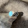 Larimar okrągły pierścionek