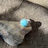 Larimar okrągły pierścionek