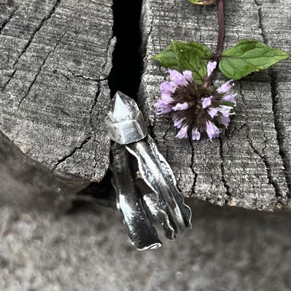 Diament Herkimer pierścionek