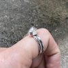 Herkimer diament pierścionek