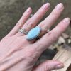 Larimar pierścionek