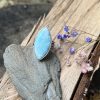 Larimar pierścionek