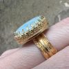 Larimar w złocie