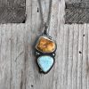 Bursztyn larimar wisior Bursztyn larimar wisior