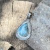 Larimar wisior kropla