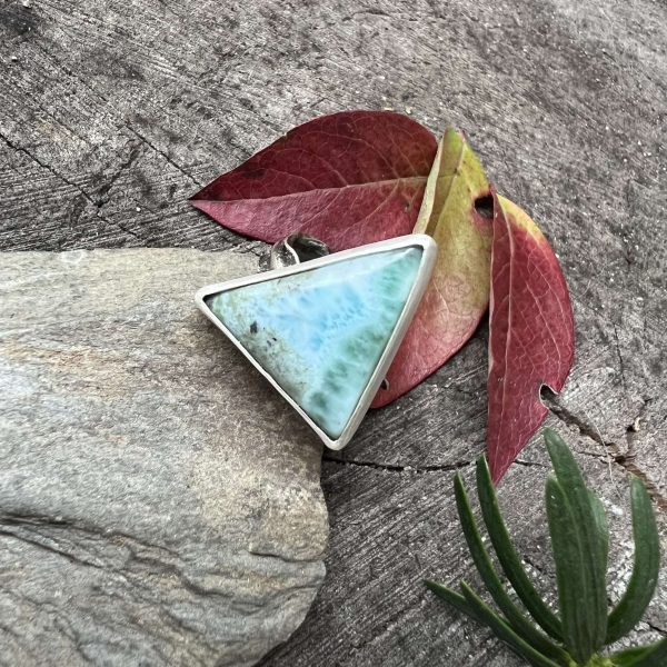 Larimar pierścionek trójkąt 15 Larimar pierścionek trójkąt