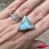 Larimar pierścionek trójkąt 18 Larimar pierścionek trójkąt