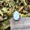 Larimar pierścionek owal