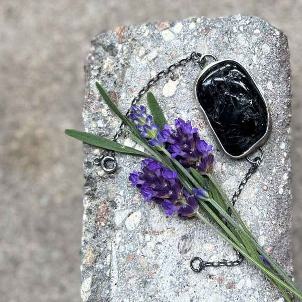 Bransoleta czarny turmalin