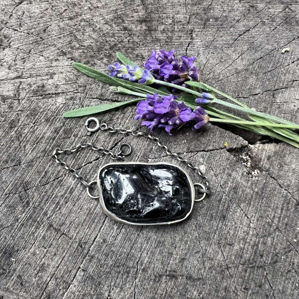 Bransoleta czarny turmalin