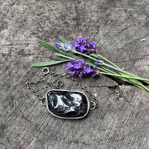 Bransoleta czarny turmalin