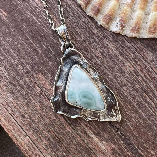 Larimar kropla zawieszka
