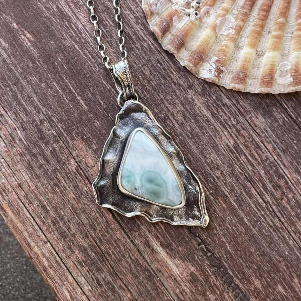 Larimar kropla zawieszka
