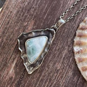Larimar kropla zawieszka