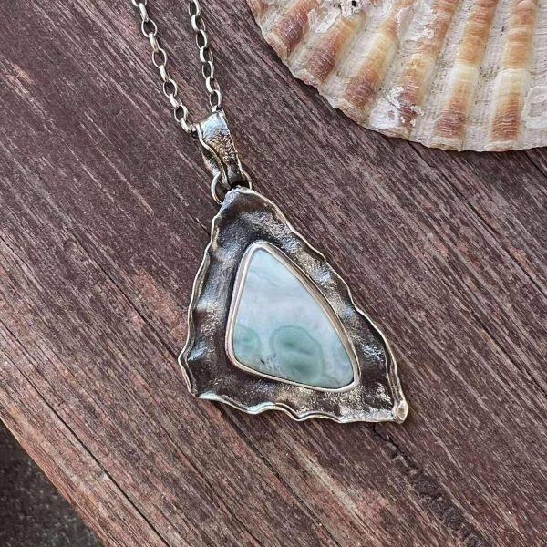 Larimar kropla zawieszka