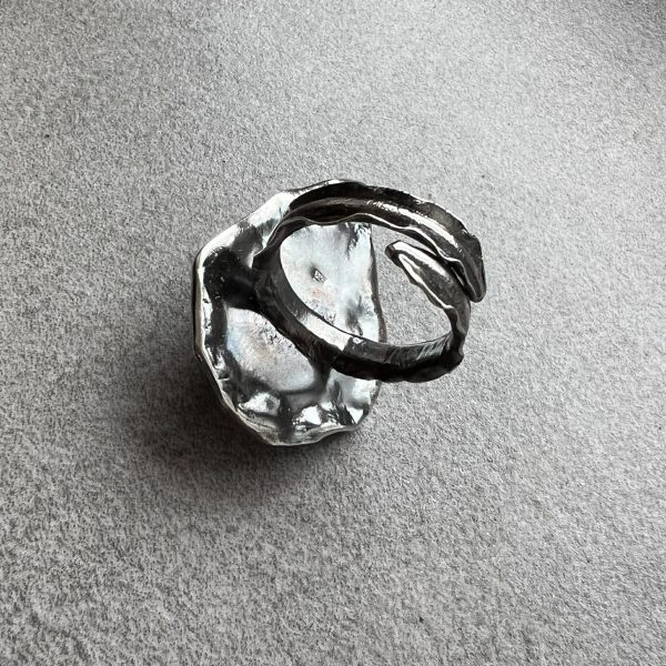 Kropla labradoryt pierścionek