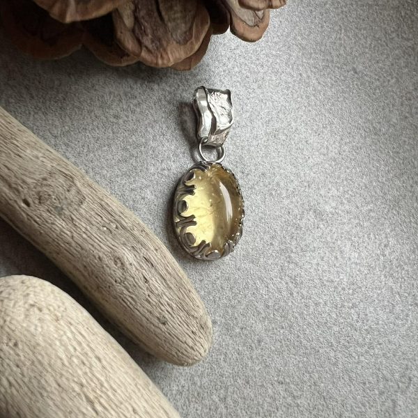 Kropla słońca wisior cytryn