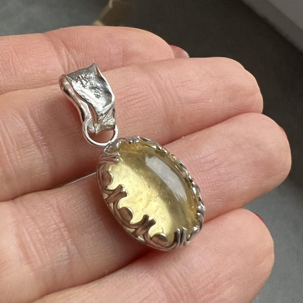 Kropla słońca wisior cytryn