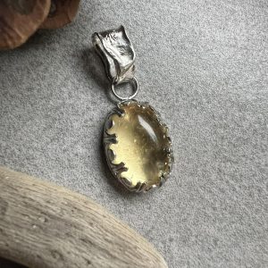 Kropla słońca wisior cytryn