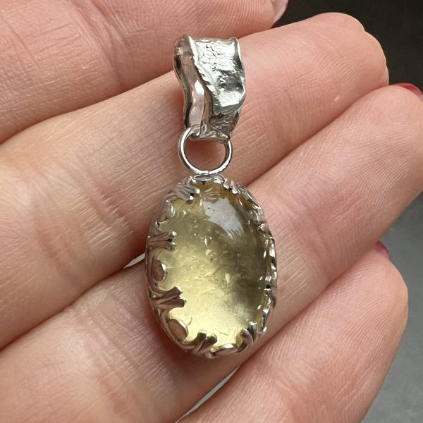 Kropla słońca wisior cytryn