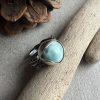 Larimar okrągły pierścionek
