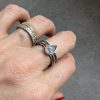 Tanzanit pierścionek