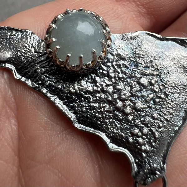 Akwamaryn perła naszyjnik