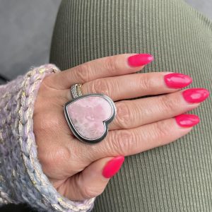 Rodonit pierścionek