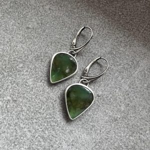 Chryzoprazy kolczyki wiszące