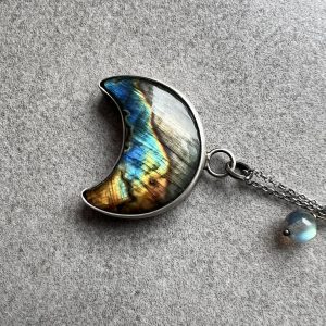 Luna księżyc labradoryt stonowany