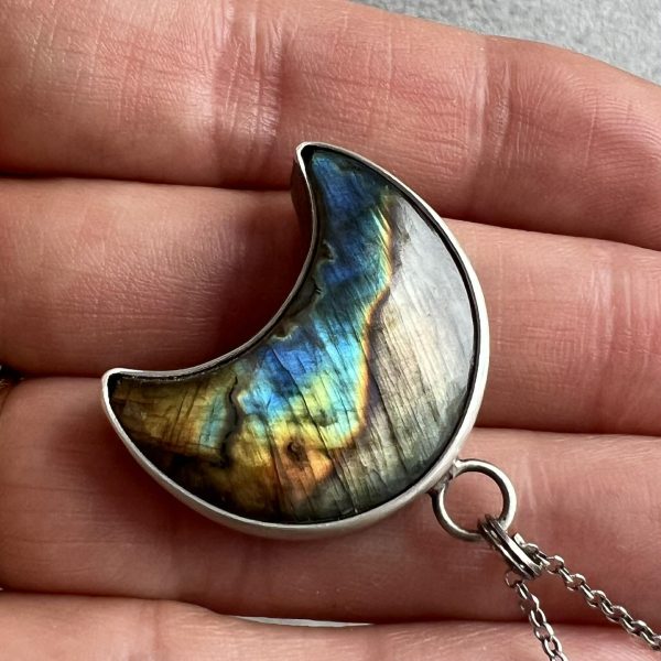 Luna księżyc labradoryt stonowany