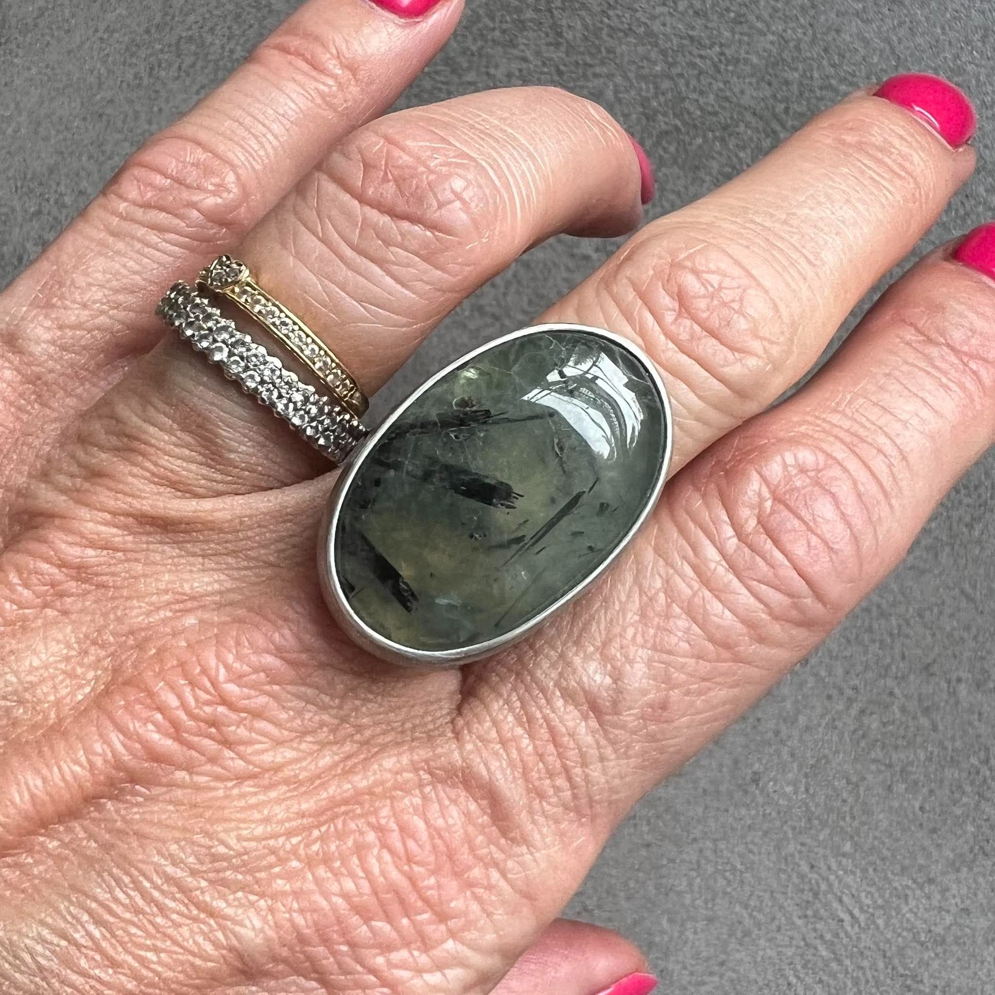 Frenit pierścionek owal Frenit pierścionek owal