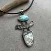 Larimar agat wisior totem